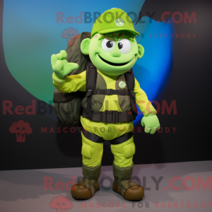 Lime Green Alliance maskot...