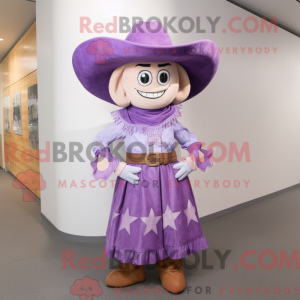 Lavendel Cowboy maskot...