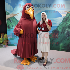 Maroon Albatross mascot...