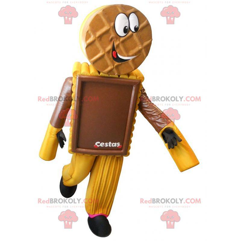 Mascote de bolo de biscoito de chocolate - Redbrokoly.com
