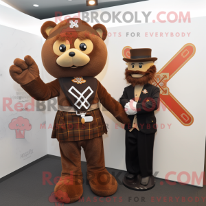 Brown Celtic Cross mascot...