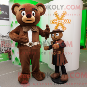 Brown Celtic Cross mascot...