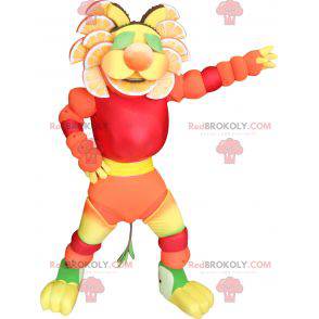 Minute Maid maskot. Tiger maskot med citrus - Redbrokoly.com