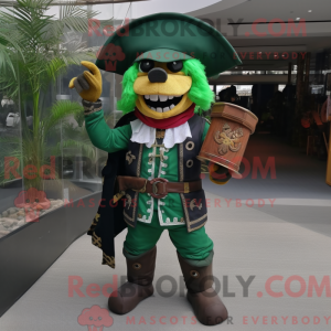 Forest Green Pirate mascot...