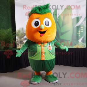 Disfraz de mascota verde...