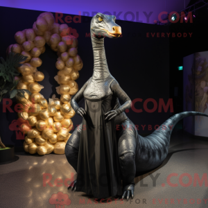 Zwart Brachiosaurus...