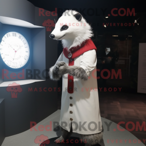 White Badger maskot kostume...