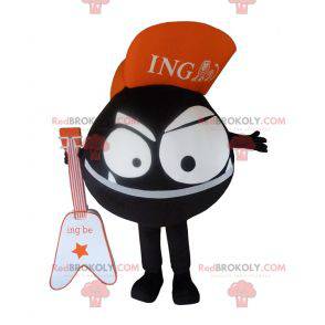 Allround zwart monster mascotte. Mascotte van ING Direct -