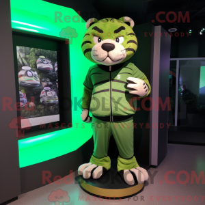 Máscara de Tigre Verde com...