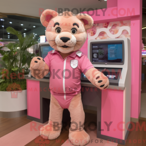 Maskottchenkostüm Rosa...