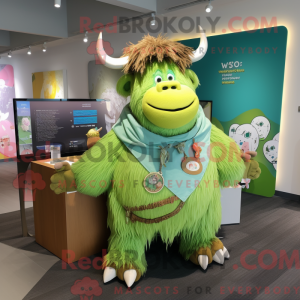 Limegrønn Máscara de iaque...