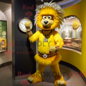 Gul Chief maskot kostume...