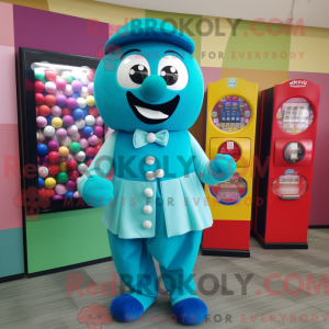 Cyan Kaugummiautomat...