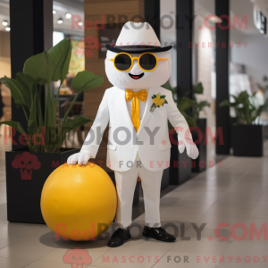 Postava maskota z bílého...