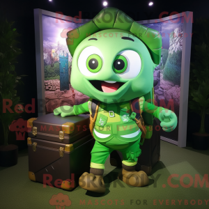 Green Treasure Chest maskot...