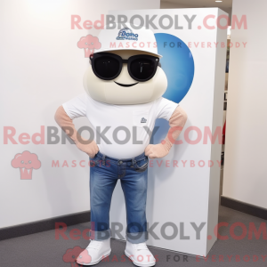 Hvit Cyclops máscara de...
