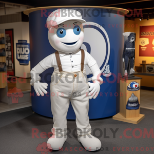 Hvit Cyclops máscara de...