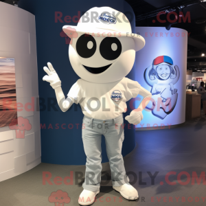 Hvit Cyclops máscara de...