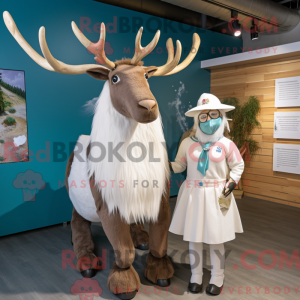 White Irish Elk mascot...