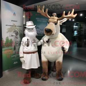 White Irish Elk mascot...
