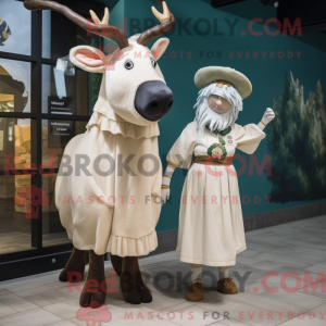 White Irish Elk mascot...