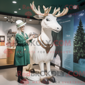 White Irish Elk mascot...