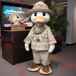Mascotte de mandarin beige...