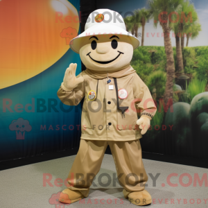 Mascotte de mandarin beige...