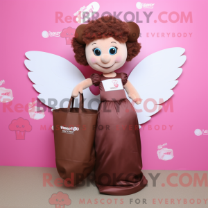 Brun Cupid-maskotdraktfigur...