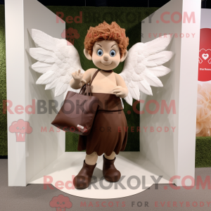 Brun Cupid-maskotdraktfigur...