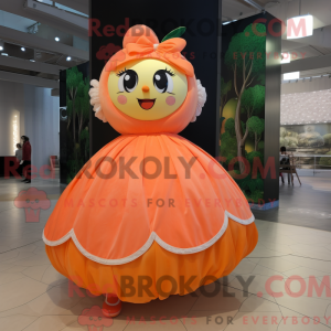 Peach Mandarin Maskottchen...