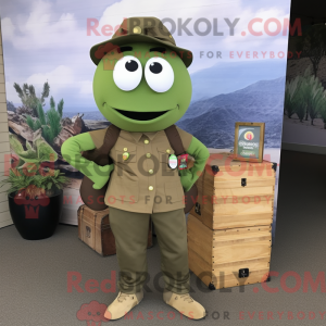 Olive Ray maskot kostume...