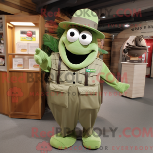 Olive Ray maskot kostume...