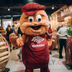 Maroon Croissant mascot...