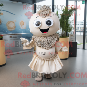 Beige Ceviche mascot...