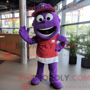 Purple Falafel mascot...