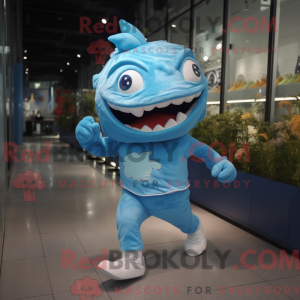 Postava maskota Sky Blue...