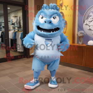 Postava maskota Sky Blue...