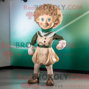 Tan Irish Dancer maskot...