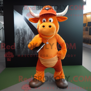Postava maskota Orange Bull...