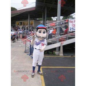 Mascotte del giocatore di hockey baffuto - Redbrokoly.com