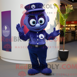 Postava maskota Navy Plum...