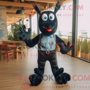 Sort hummer maskot kostume...