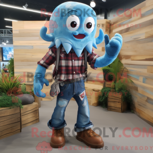 Postava maskota Sky Blue...