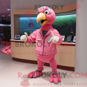 Máscara de pássaro Rosa...