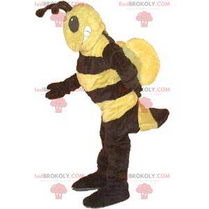 Mascote vespa amarela e preta - Redbrokoly.com