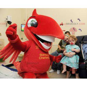 Big red bird mascot - Redbrokoly.com