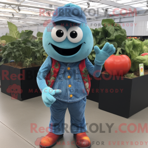 Teal Tomato Maskottchen...