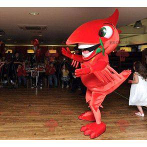 Mascotte grande uccello rosso - Redbrokoly.com