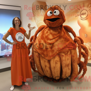 Rust Eremitt Krabbe maskot...